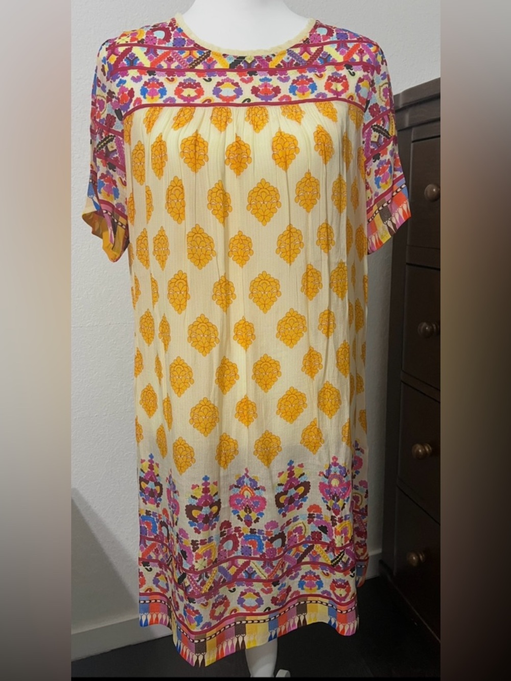 Tanvi Kedia sold by Anthropologie Boho Print Dress Size M
